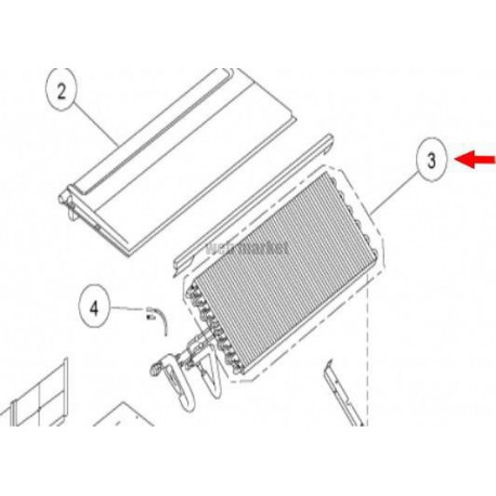 Evaporateur - Pièce de rechange origine fabricant