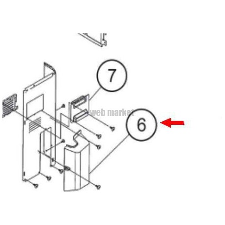 Cache raccord - Pièce de rechange origine fabricant
