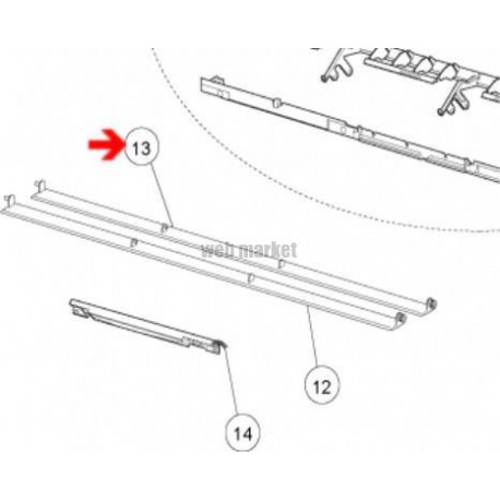 Volet bas - Pièce de rechange origine fabricant