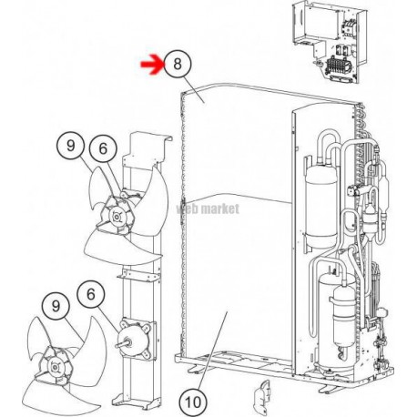 Condenseur B - Pièce de rechange origine fabricant