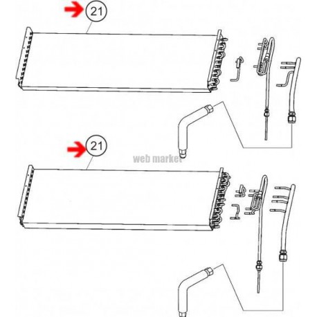 Evaporateur - Pièce de rechange origine fabricant
