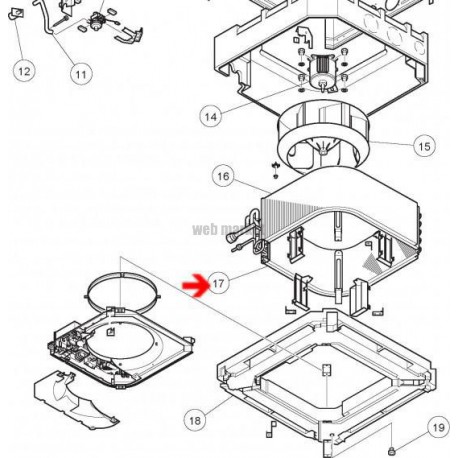 Evaporateur - Pièce de rechange origine fabricant