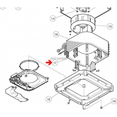 Evaporateur - Pièce de rechange origine fabricant