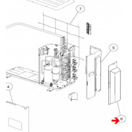 Cache raccord - Pièce de rechange origine fabricant