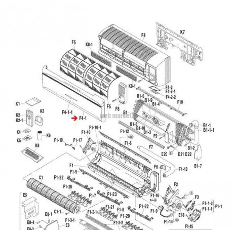 CAPOT DE FACADE FTX(K)S50-60E-Daikin