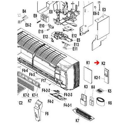 TELECOMMANDE  ARC453A3   2P145357-15-Daikin