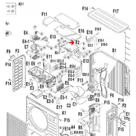 PLATINE  CONTROLE  3F004283-12-Daikin