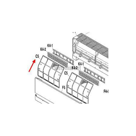 FILTRE A AIR FTXG25C-Daikin