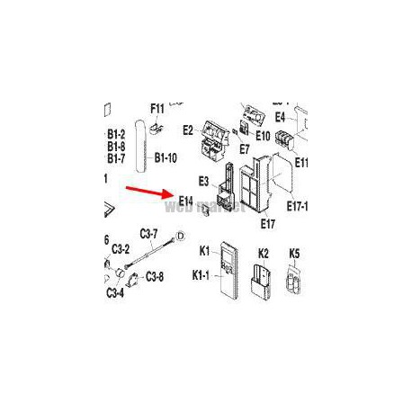 PLATINE DETECTION TEMPERATURE 3P191450-1-Daikin