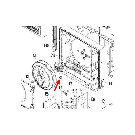 SUPPORT MOTEUR VENTILATION 3P184467-1-Daikin