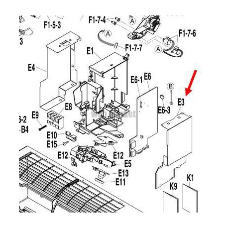 PLATINE DE CONTRÔLE 3F011635-26-Daikin
