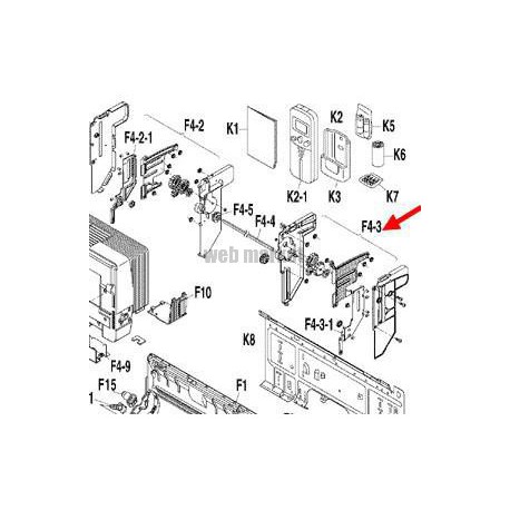 LOQUET DE FACADE FTXG25-35E/ATXG25-50E-Daikin