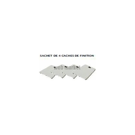 SACHET DE 4 EMBOUTS PVC POUR SUPPORT DE SOL