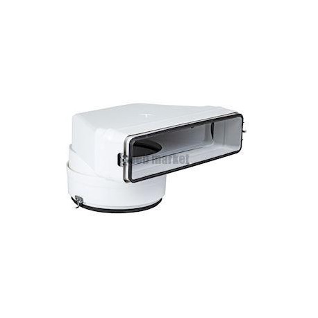 Cmv 55x220x125jb - coude mixte vertical a joint pour bouche reseau rectangulaire
