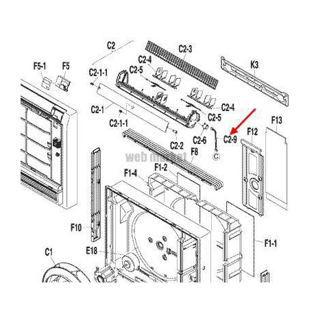 CABLE MOTEUR DE BALAYAGE  3P191681-1-Daikin
