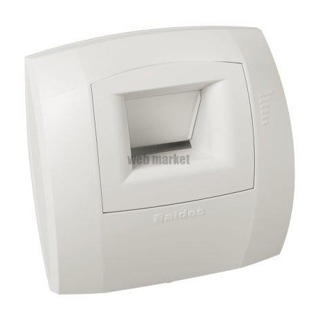 ALDES Bouche hygroréglable bain B22 Curve S 10-50 D80 mm - Blanc