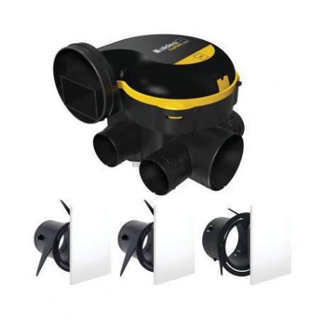 Kit VMC simple flux EasyHOME Auto COMBLES + 3 grilles BIP