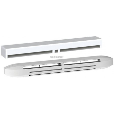 Eh 5/45 +ra+ c-42gr - entrée d'air hygro. acoust. 5/45 + rallonge - 39db gris