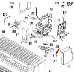 PLATINE RECEPTION 3P296737-1-Daikin