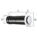 Gb 125 n - bouche fixe d'extraction cuisine avec manchon long diamètre 125