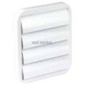 Cadre carré transparent avec quatre rouleaux cylindriques blancs