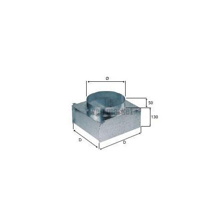 Pfd 450x450 - plenum piquage ar pour diffuseur 450x450