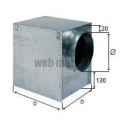 Pfl 375x375 - plenum piquage latéral pour diffuseur 375x375