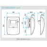 ALDES Bouche hygroréglable bain/WC BW43 Curve S 15-65 m3/h D 125 mm cordolette - BLC