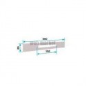ALDES Flasque adaptation long pour dSupair EHB2, EAI, EMMA - Acier époxy - Blanc