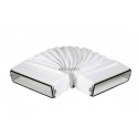 Cav 55 x 110 j - coude a angle variable rectangulaire avec joint section 55x110