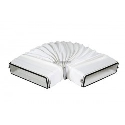 Cav 55x220 j - coude a angle variable rectangulaire avec joint section 55x220