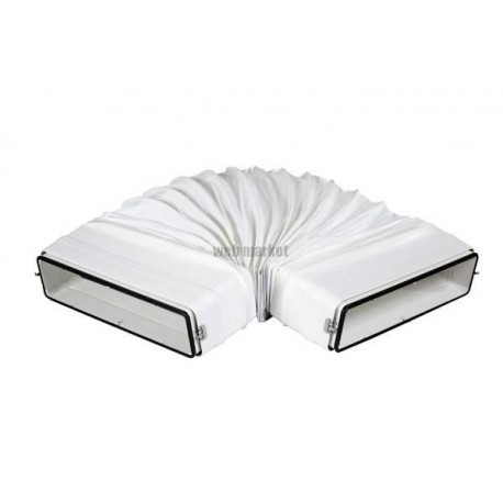 Cav 55x220 j - coude a angle variable rectangulaire avec joint section 55x220