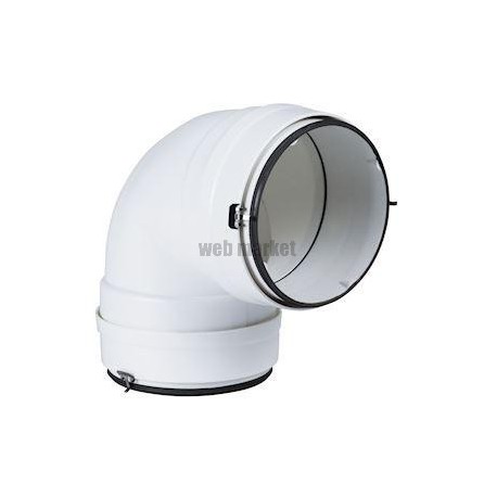 Cc 125 j - coude circulaire pvc diamètre 125 avec joint