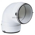 Cc 125 j - coude circulaire pvc diamètre 125 avec joint