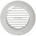 Grille plastique fixe BIO Design carré 60 m³/h D 80 mm - blanc