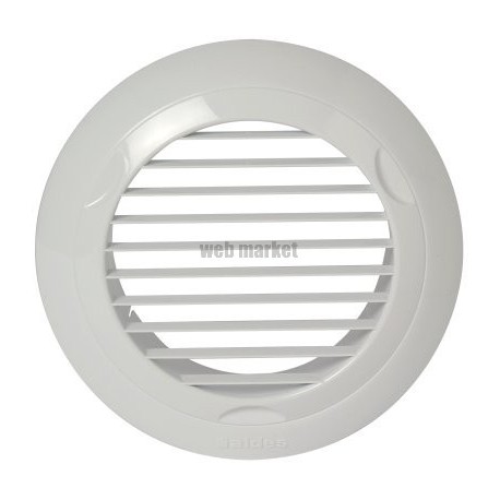 Grille plastique fixe BIO Design 110 m³/h D 125 mm - blanc