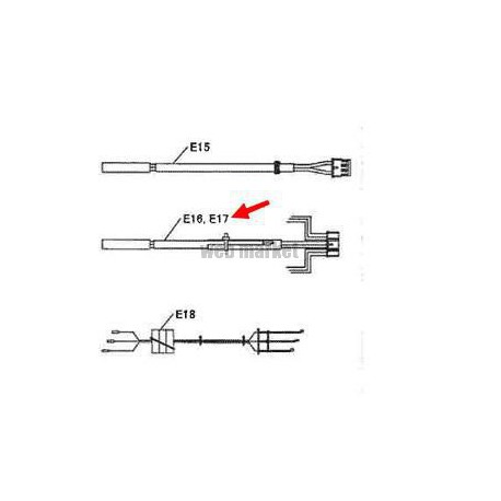 DAIKIN THERMISTOR ASSY POUR MACHINE RXYQ10T7Y1B