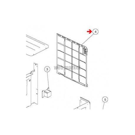 FUJITSU Grille de protection condenseur pour machine type AOYR12LGC