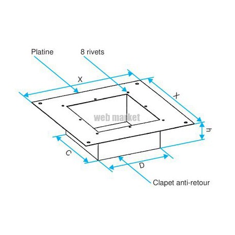 ALDES Clapet anti-retour VELONE 20.0/27.0