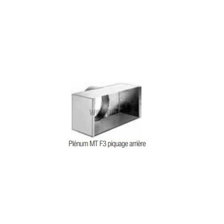 ALDES Plénum RE isolé avec piquage côté D250 pour diffuseur SF/AF704 300x300 mm