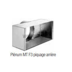 ALDES Plénum RE isolé avec piquage côté D355 pour diffuseur SF/AF704 472x472 mm