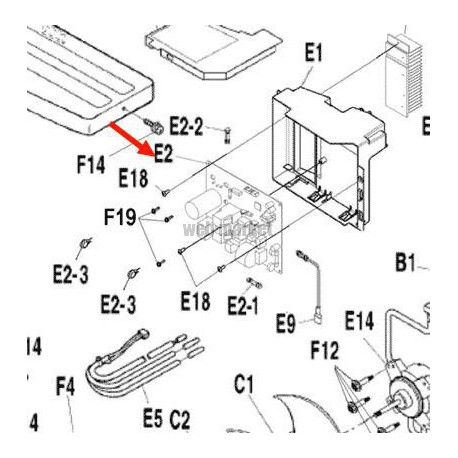 PLATINE CTRL  EX14005-7C   3F033056-11H-Daikin