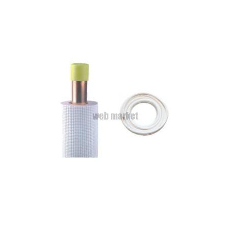 COURONNE TUBE CU  1/4-3/8 ISOLE PE BLANC M1  05M