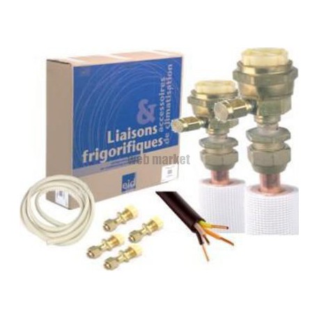 KIT D'INSTALLATION TIRE AU VIDE TOUS FLUIDES PE M1 BLANC  1/4-3/8 14M 4PA 5G1.5