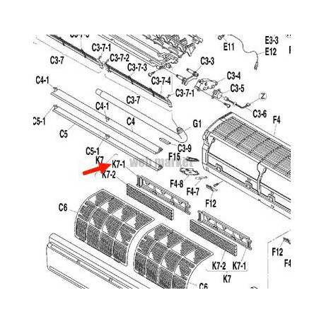 CADRE FILTRE ANTISTATIQUE-Daikin