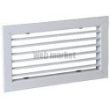ALDES AC 101 F3 -  200 X 100 MM - GRILLE ALUMINIUM SIMPLE DÉFLEXION