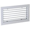 ALDES AC 101 F3 -  200 X 100 MM - GRILLE ALUMINIUM SIMPLE DÉFLEXION