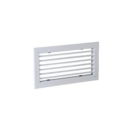 ALDES Grille simple déflexion de reprise en alu AC 101 fixation par clips 300x150