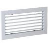 ALDES Grille simple déflexion de reprise en alu AC 101 fixation par clips 400x200
