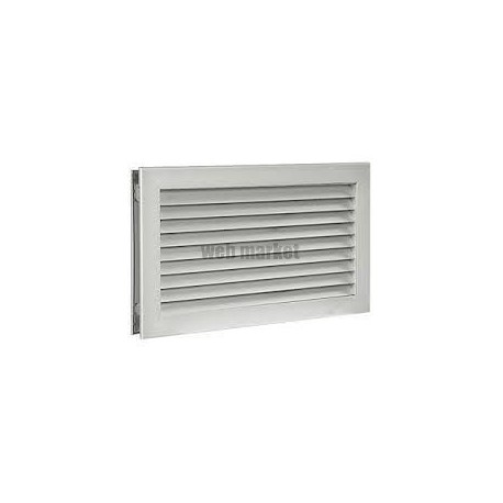 ALDES AC 181 -  200 X 100 MM - GRILLE ALUMINIUM DE TRANSFERT